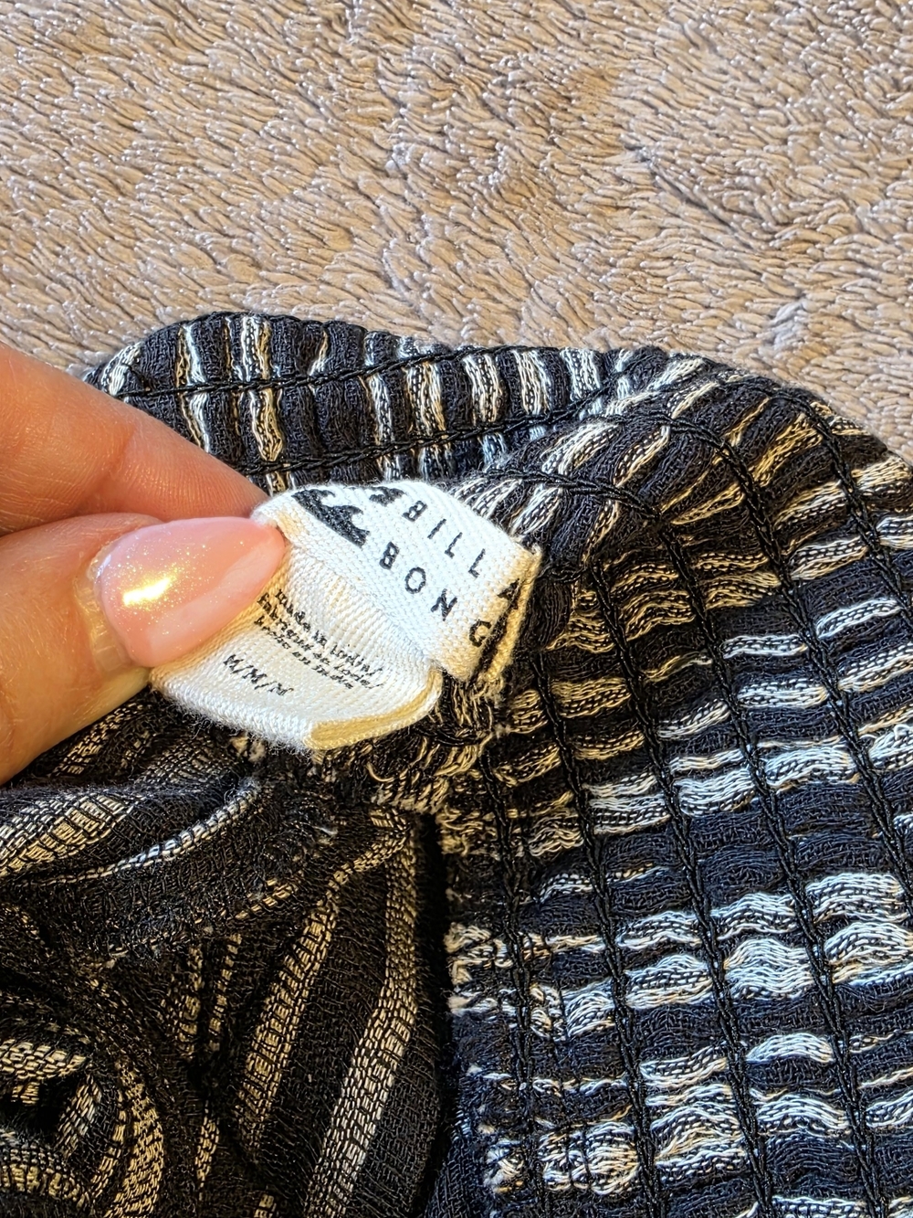 Billabong Black & White Striped Bottoms Women's